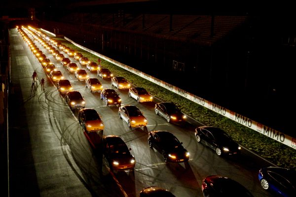 light show tesla owners italia monza mimo